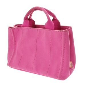 Prada Handbag Pink Canvas Canapa